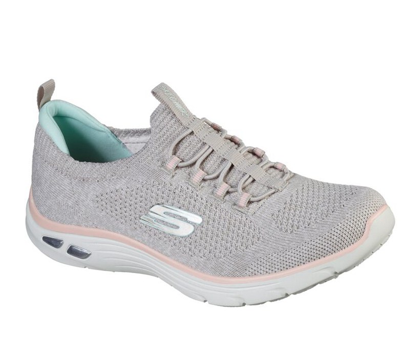 Skechers Relaxed Fit: Empire D'lux - Sharp Witted - Womens Sneakers Pink [AU-EC2383]